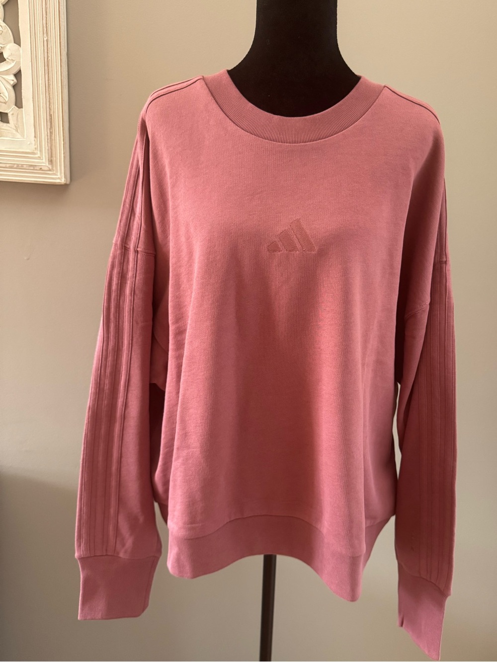 adidas Women's Dusty Rose Crewneck Sweatshirt